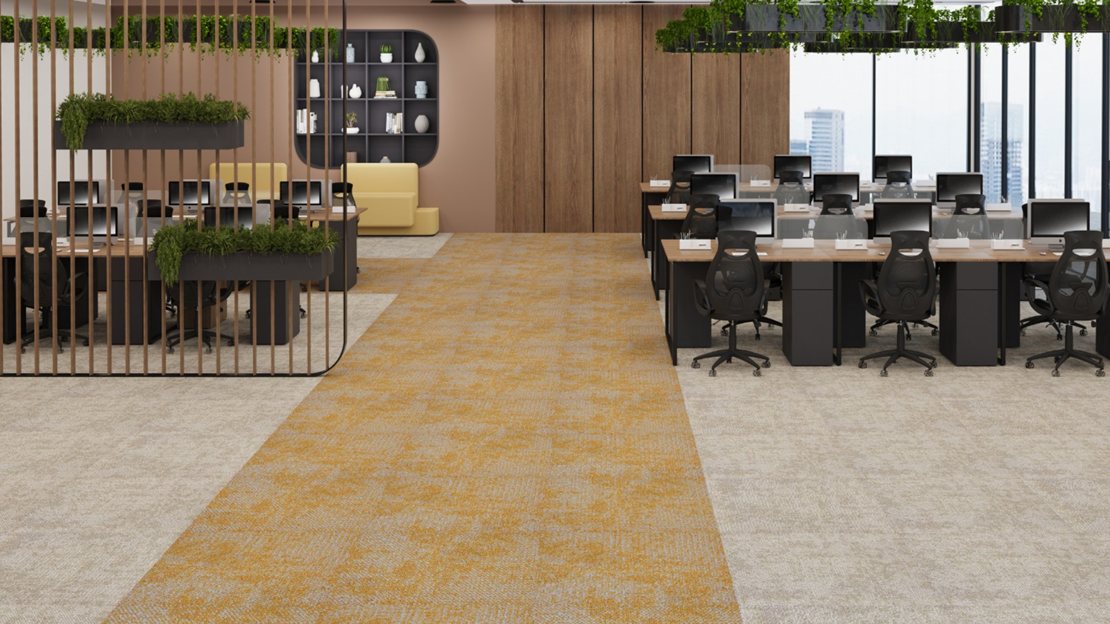 Carpet Tile Flooring, Flux Custom Designs for All Offices - Harrington India