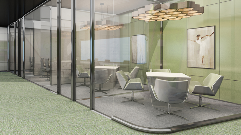Carpet Tile Flooring, Aura Custom Designs for All Offices - Harrington India