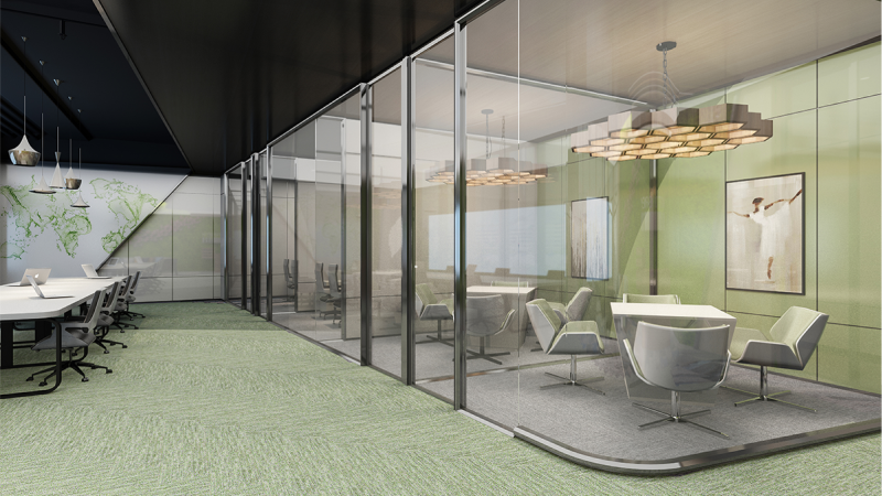 Carpet Tile Flooring, Aura Custom Designs for All Offices - Harrington India